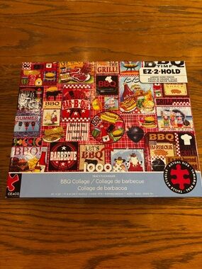 BBQ Collage Party Puzzle - Red BBQ Design